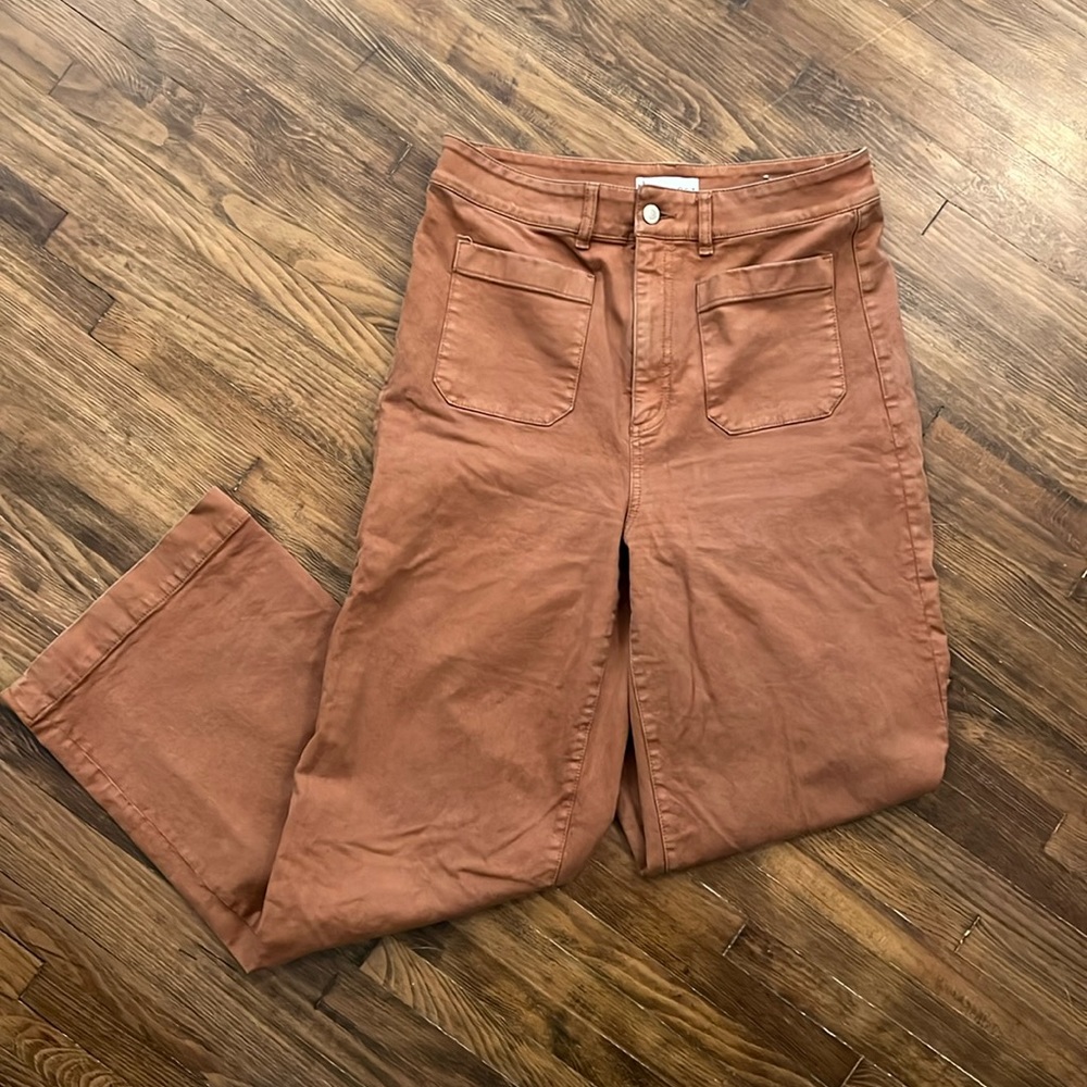 Brown wide leg Loft pants size 29/8